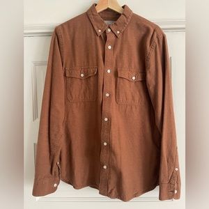 Everlane Brown Flannel Button Down Medium